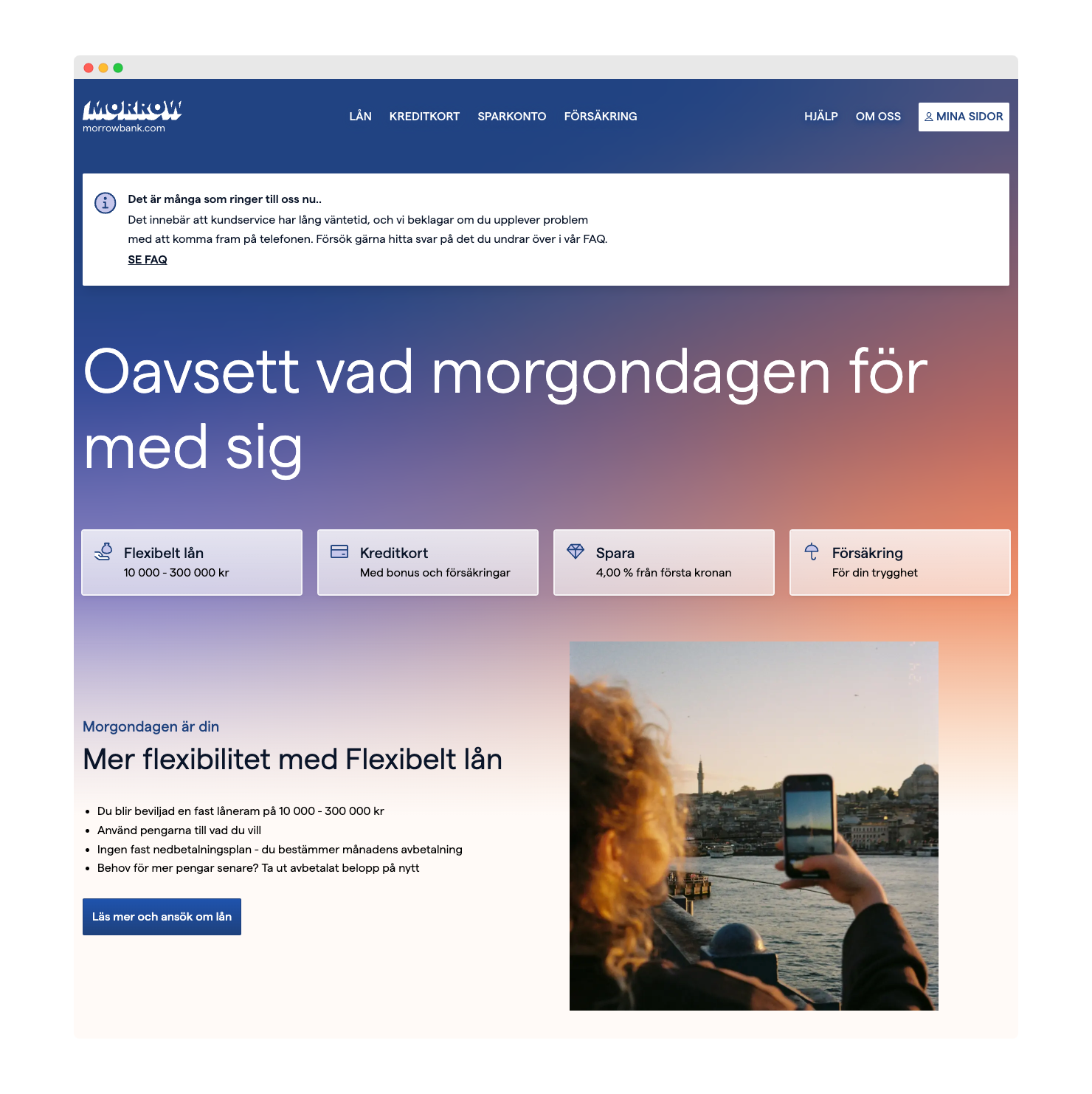Morrow bank hemsida
